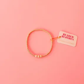 14k Gold Filled Stardust Taylor Beads Stretch Bracelet