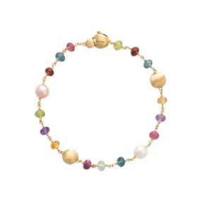 18K Africa Gemstone Pearl Bracelet - BB2418 PL MIX02