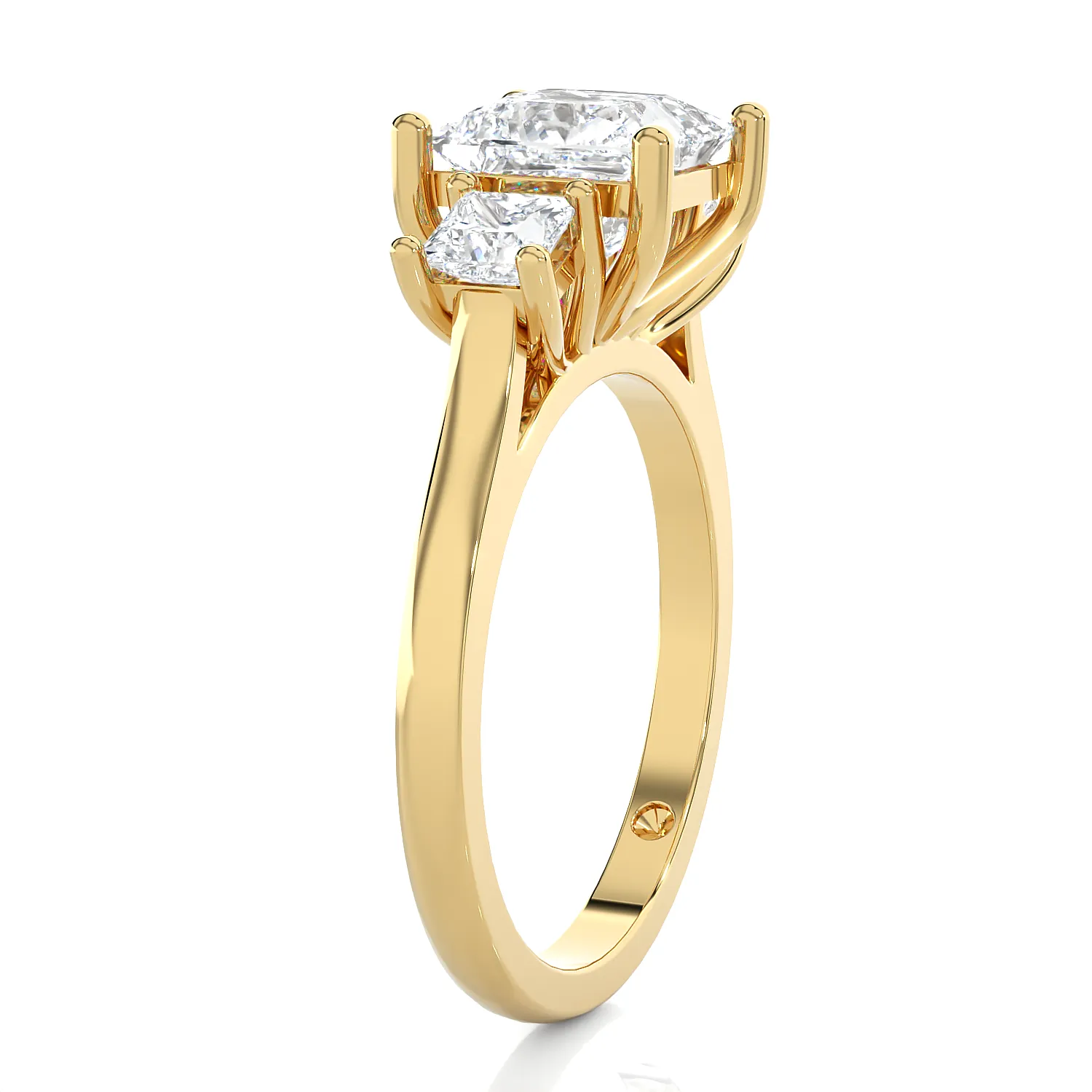 2 1/3 ctw Princess-Cut Three Stone Lab Grown Diamond Ring