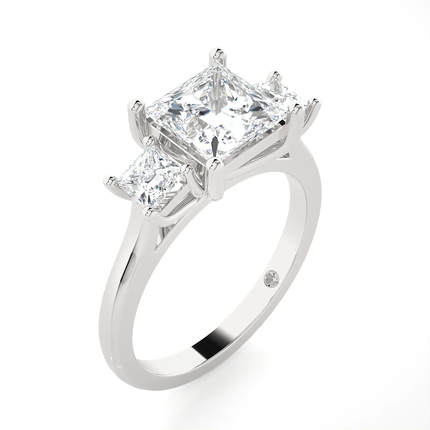 2 1/3 ctw Princess-Cut Three Stone Lab Grown Diamond Ring