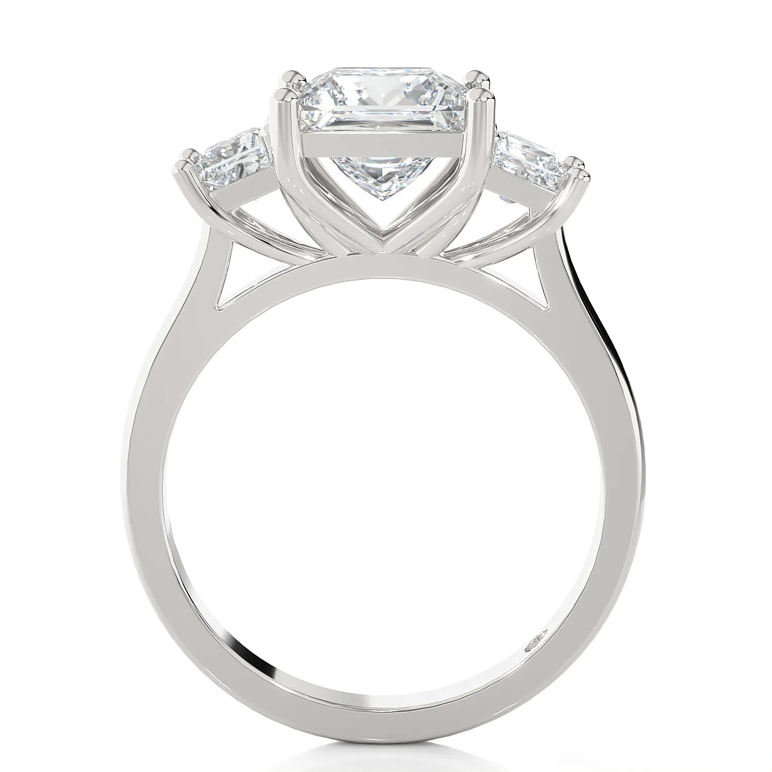 2 1/3 ctw Princess-Cut Three Stone Lab Grown Diamond Ring