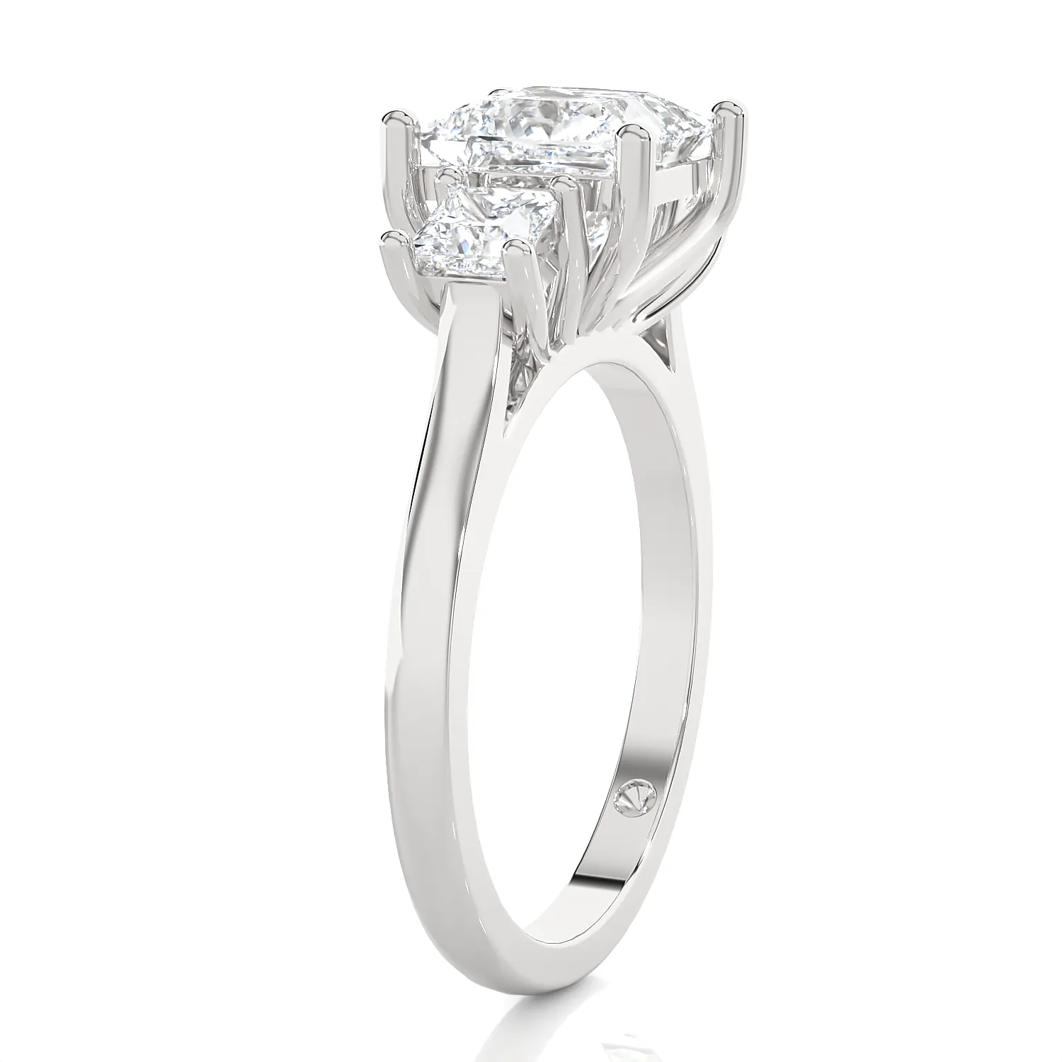 2 1/3 ctw Princess-Cut Three Stone Lab Grown Diamond Ring
