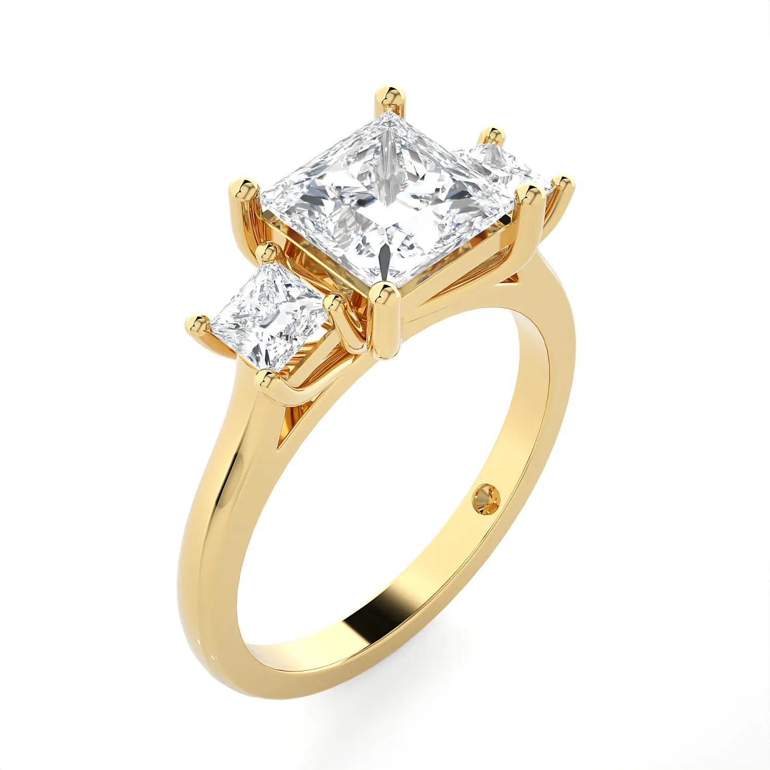 2 1/3 ctw Princess-Cut Three Stone Lab Grown Diamond Ring