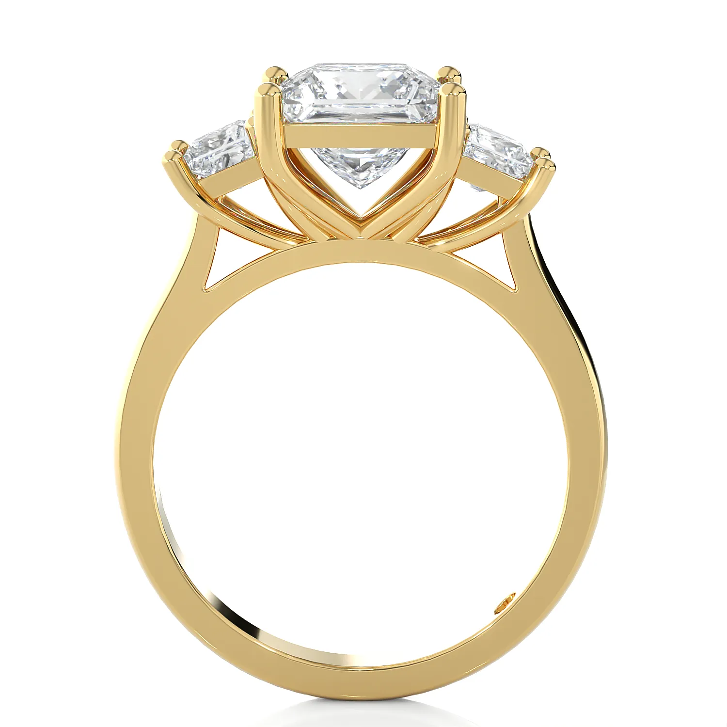 2 1/3 ctw Princess-Cut Three Stone Lab Grown Diamond Ring