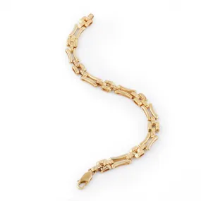 9ct Yellow Gold Handmade Filigree Bracelet
