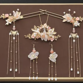 Ancient Style Step Tassel Hairpin Hanfu Forehead Hair Accessories