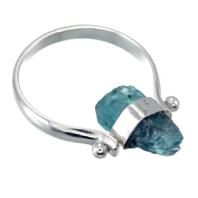 APATITE SWIVEL RING - SILVER