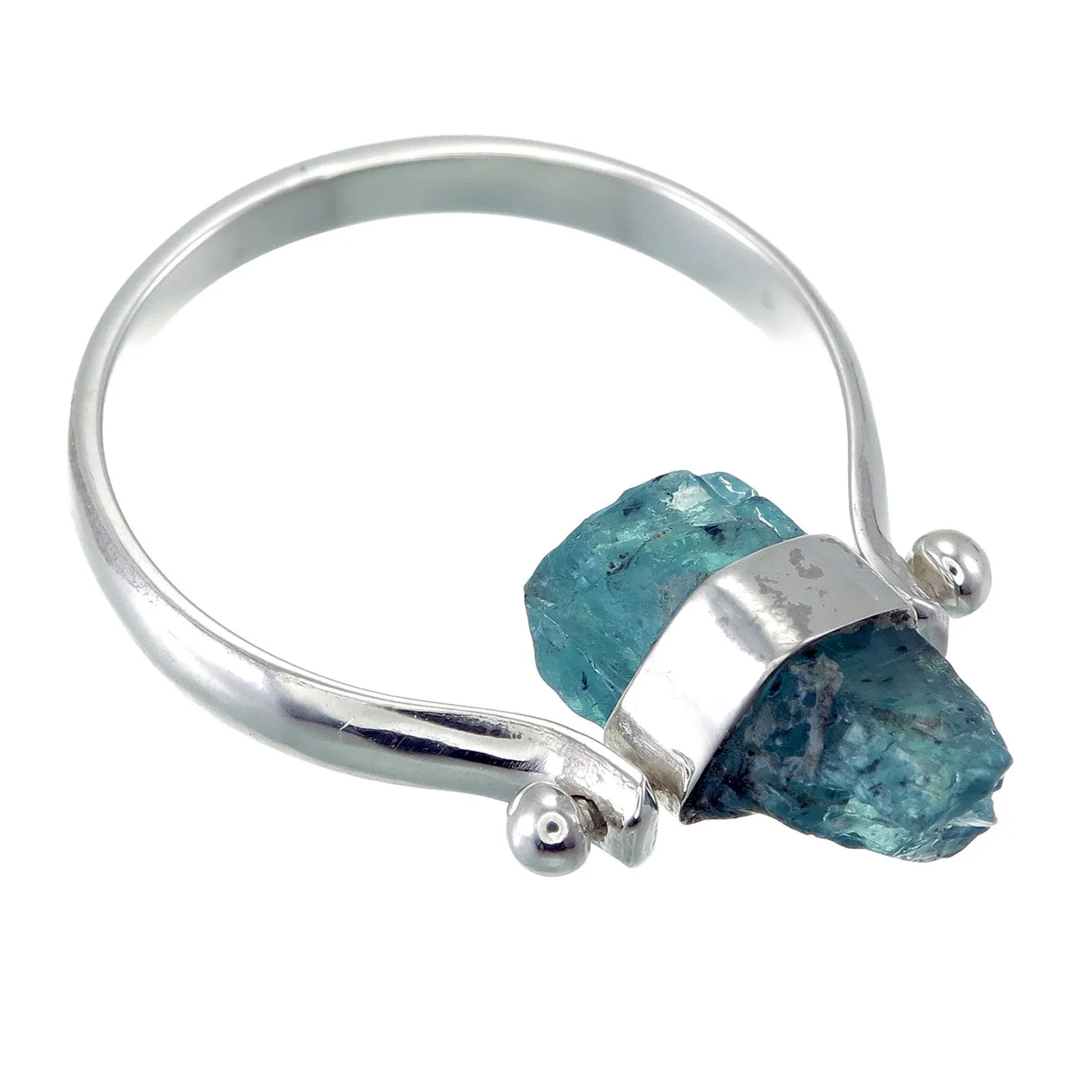 APATITE SWIVEL RING - SILVER