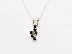 Black Onyx Necklace - Natural Onyx Necklace - Black Dainty Pendant