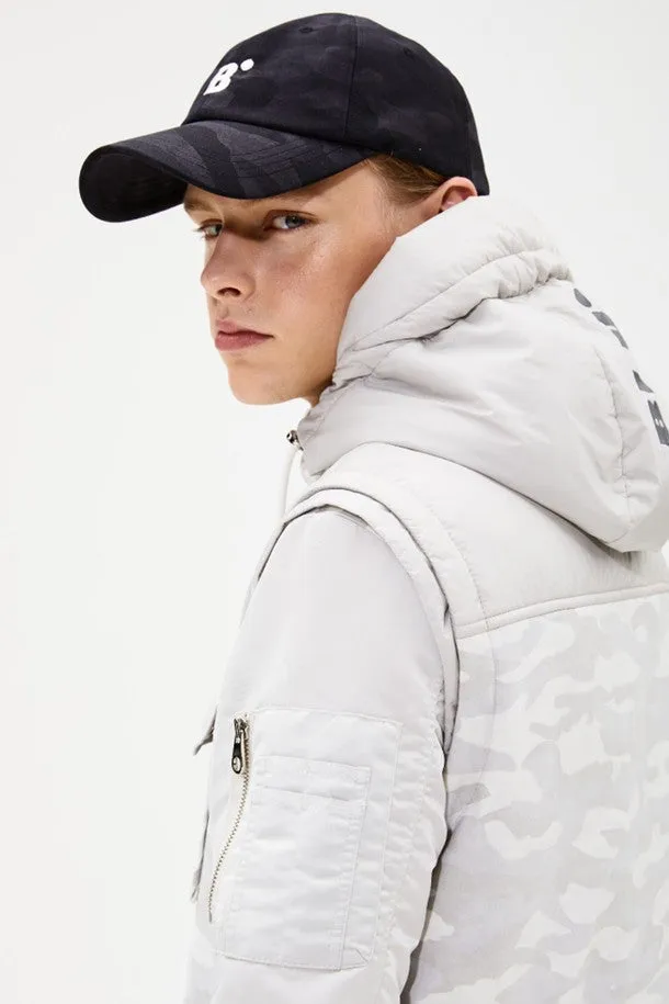 [BLUDOT] CAMO JERSEY BALL CAP_BK