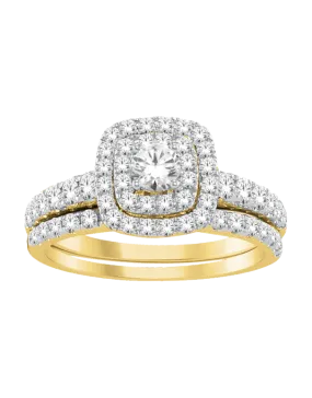 Bridal Set - 14ct Yellow Gold Diamond Ring - 770323
