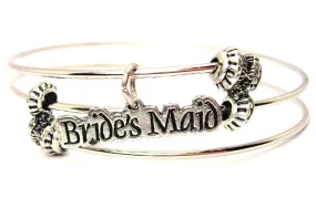 Brides Maid Triple Style Expandable Bangle Bracelet
