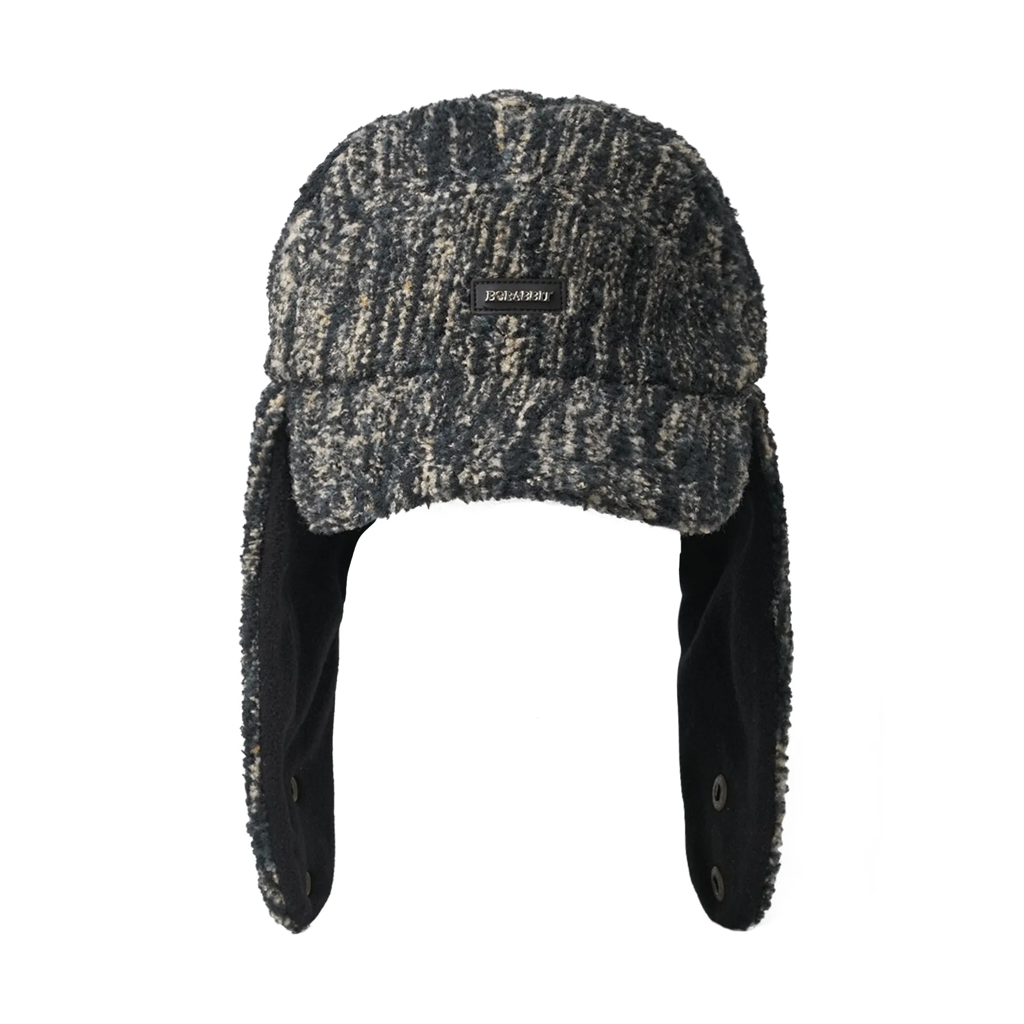BSRABBIT EARFLAP HAT MULTI GREEN