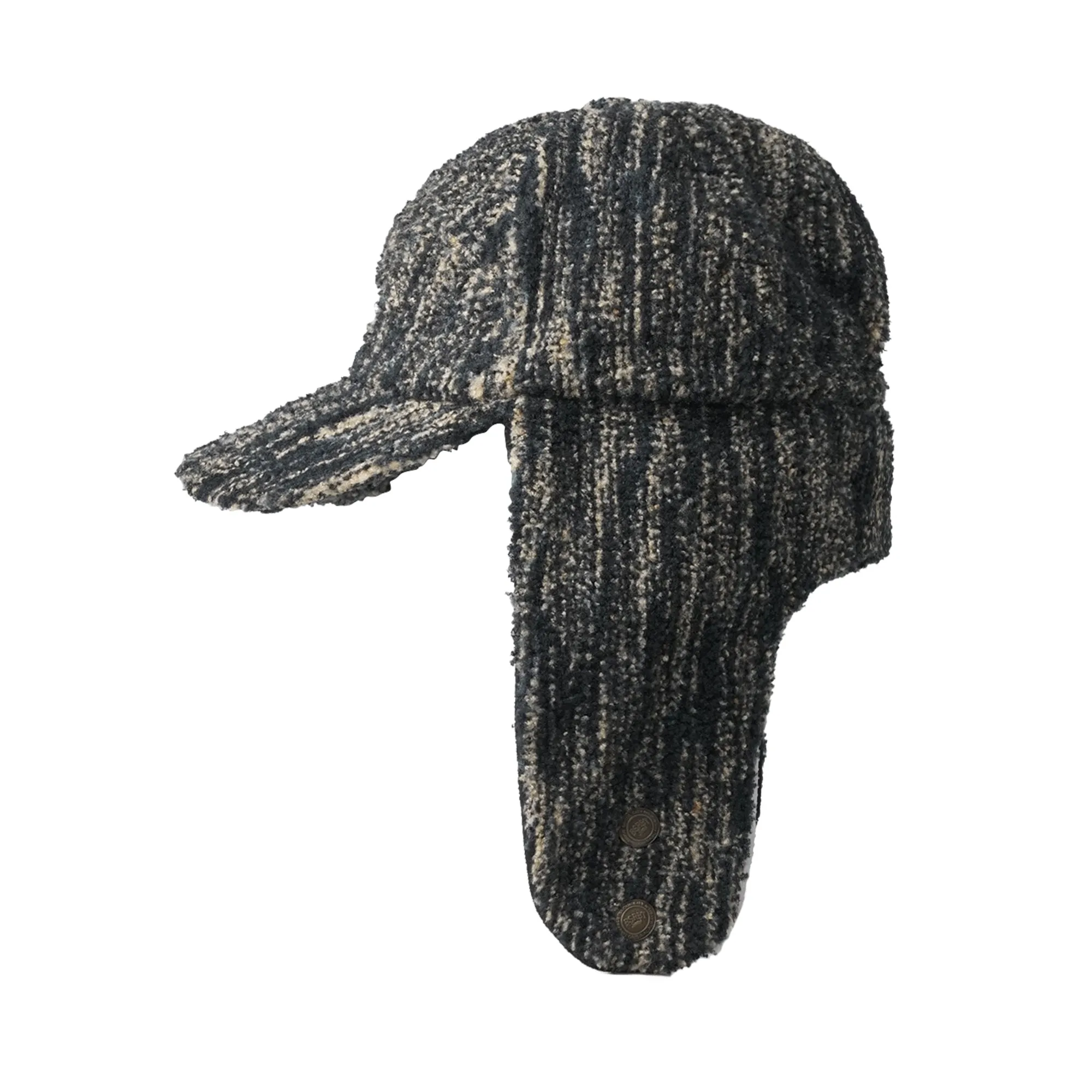 BSRABBIT EARFLAP HAT MULTI GREEN