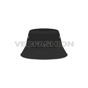 Bucket Hat with Long Crown