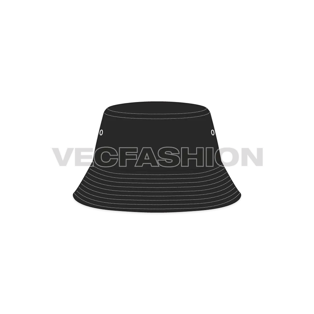 Bucket Hat with Long Crown
