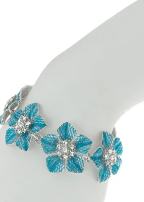 Celestial Blue Flower Bracelet