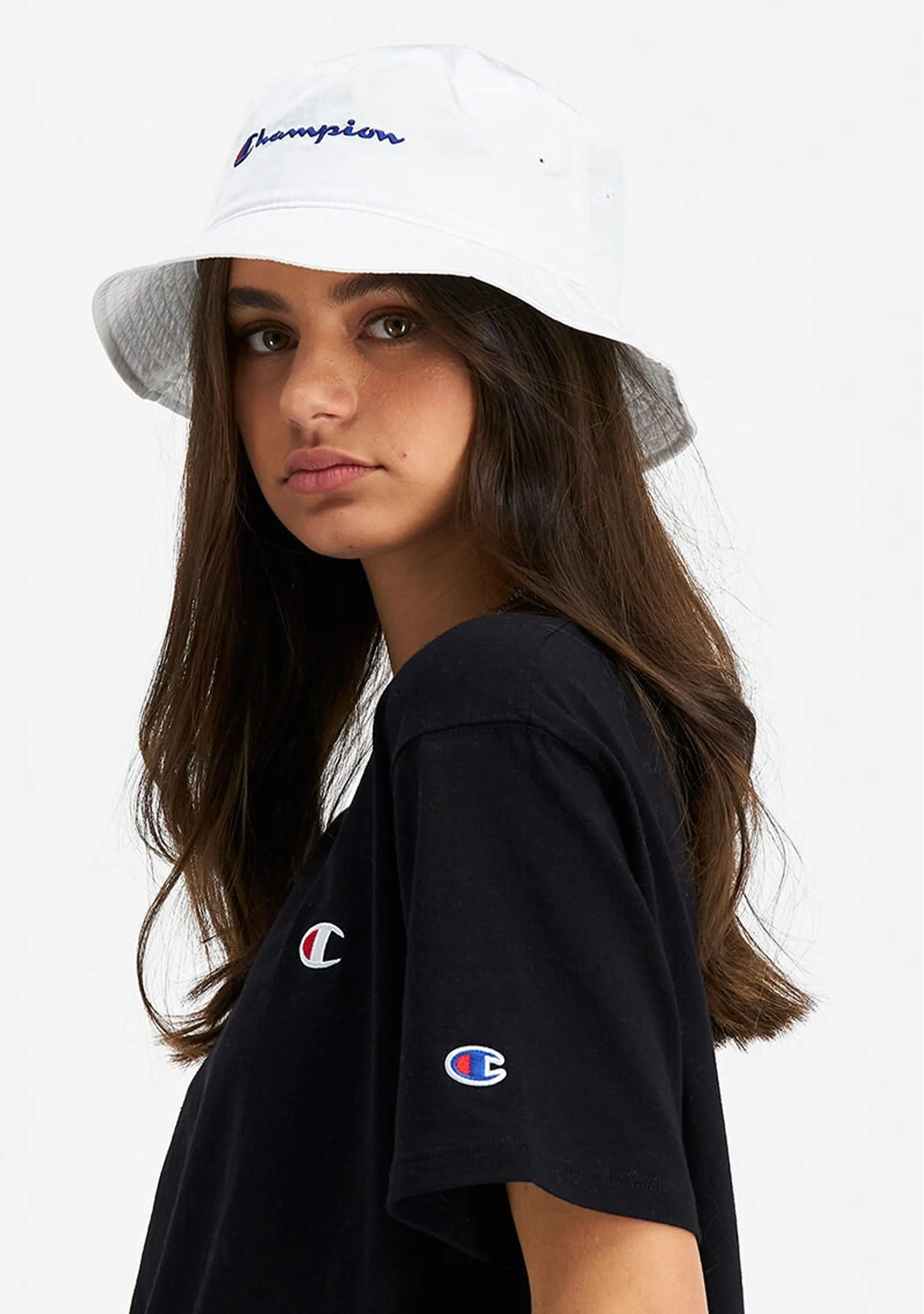 Champion Nylon Bucket Hat <br> ZYPRN WIT/XNT