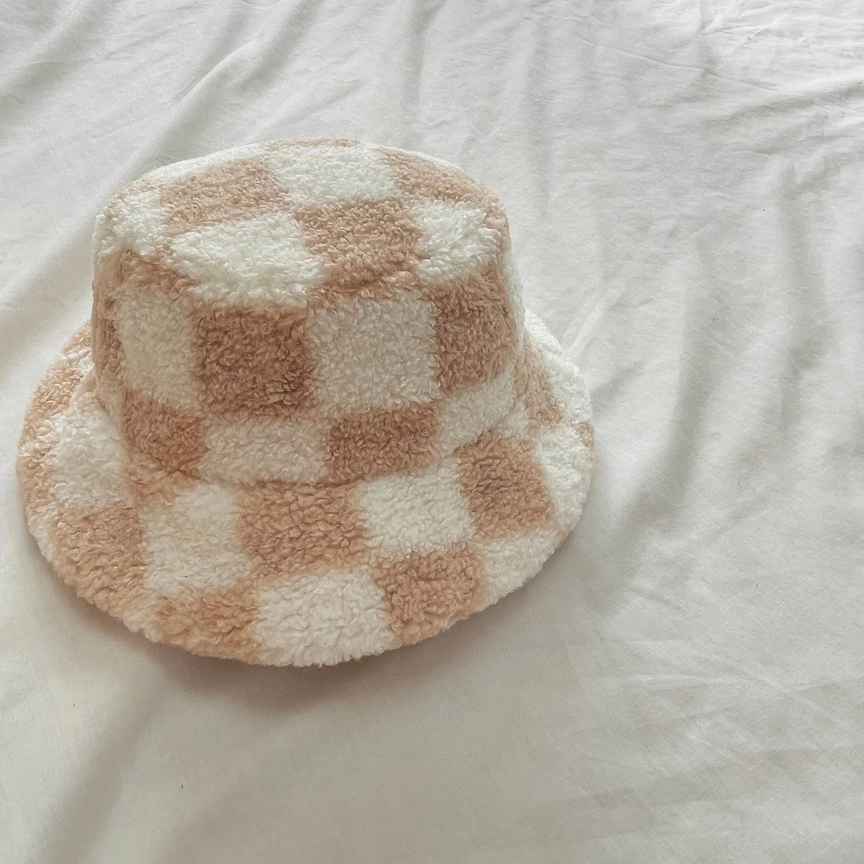 Checked Teddy Hat