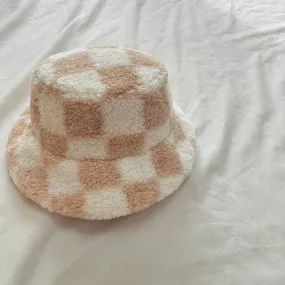 Checked Teddy Hat