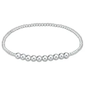 Classic Sterling Beaded Bliss 2mm Bracelet 4mm