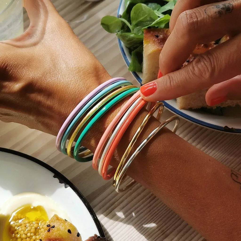 Color Bangle - Burnt Coral