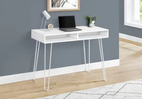 Computer Desk - 40"L / White / White Metal