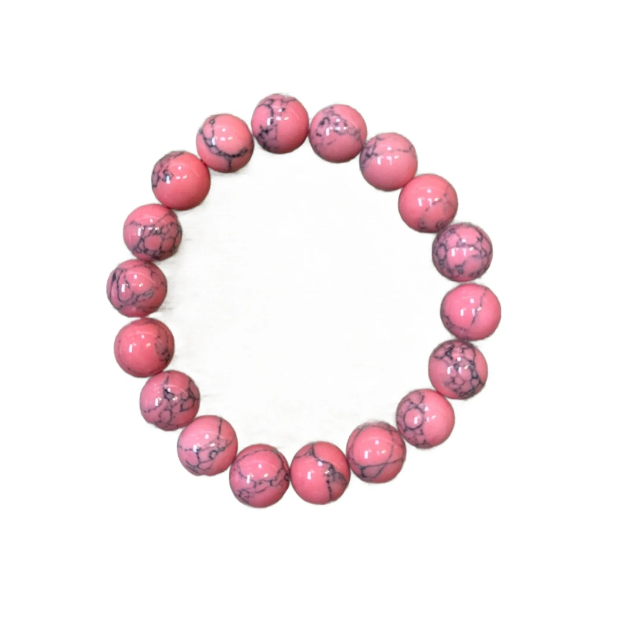 Coral Magnesite 10mm Bracelet