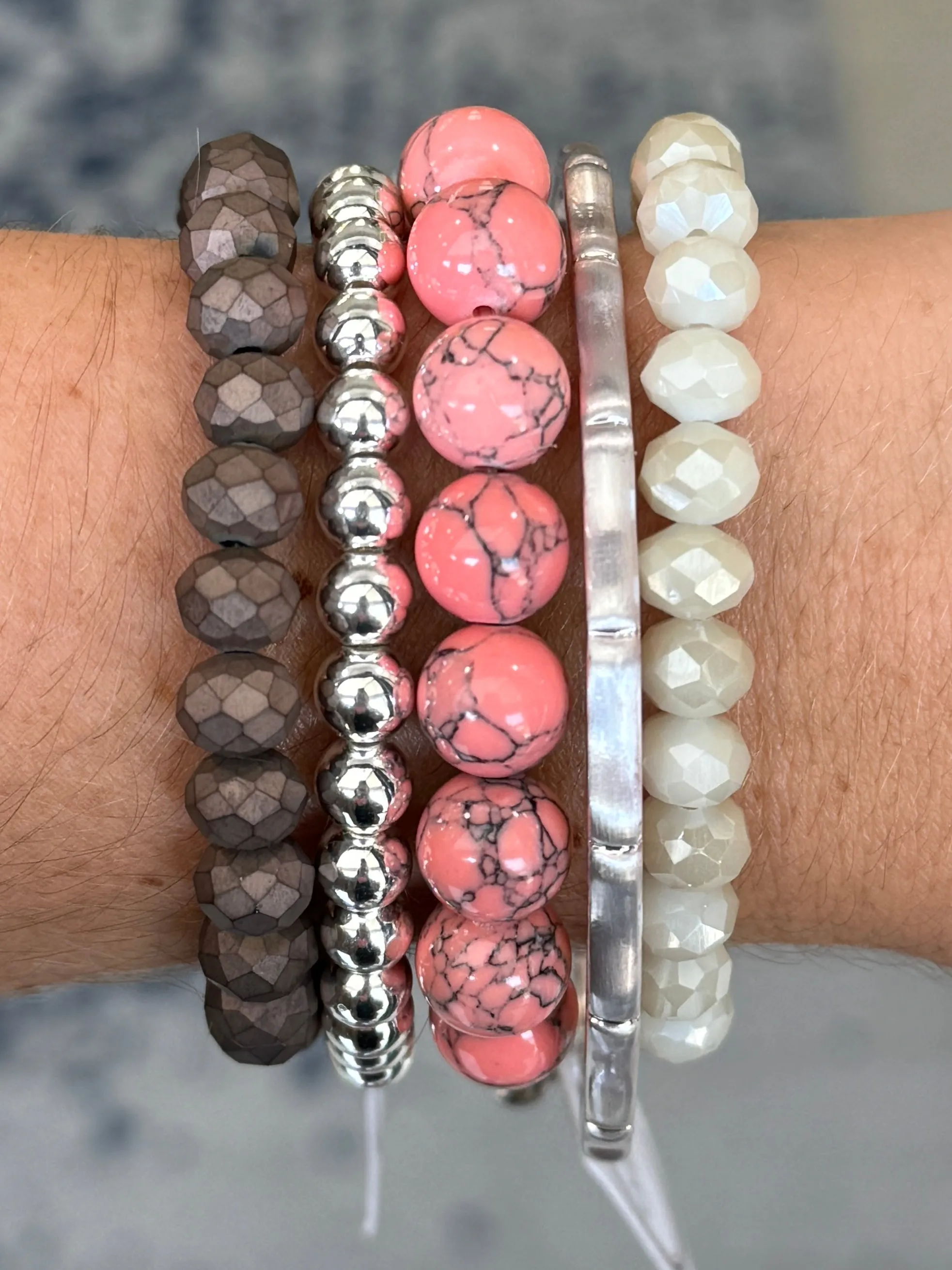 Coral Magnesite 10mm Bracelet