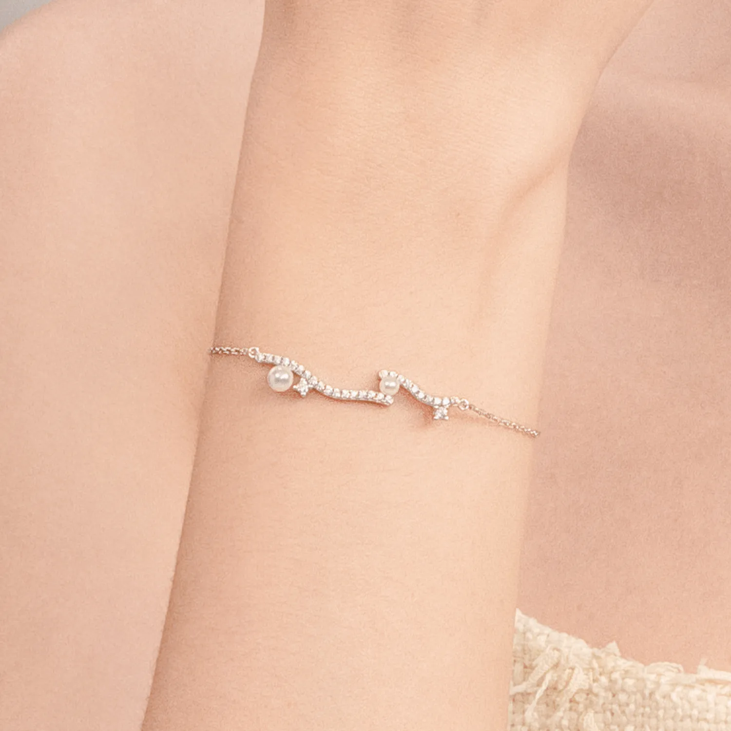 Coral Pave Bracelet