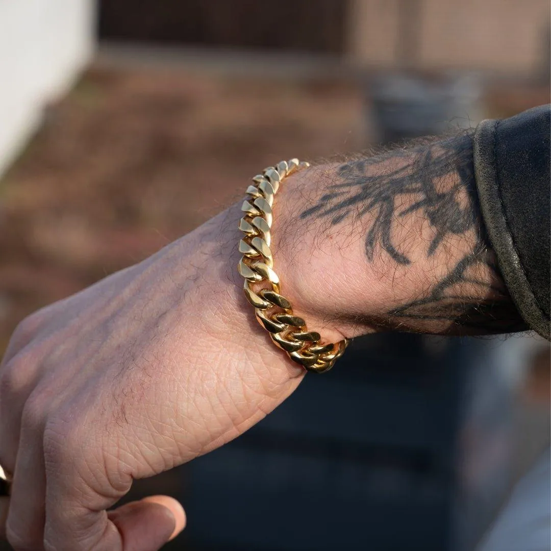 Cuban Bracelet (Gold) 12MM