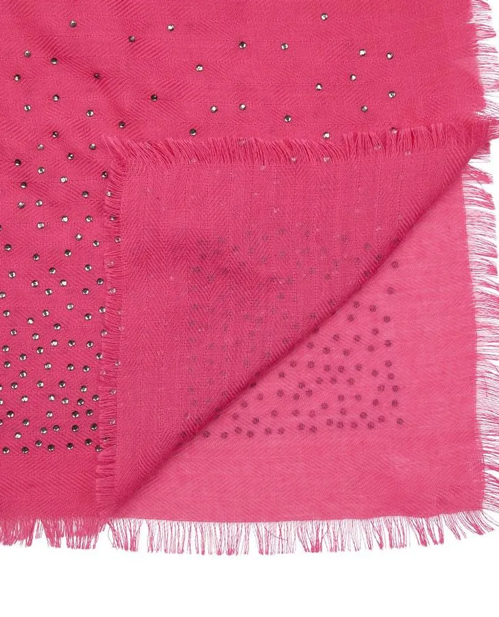 Diamante Hot Pink Scarf