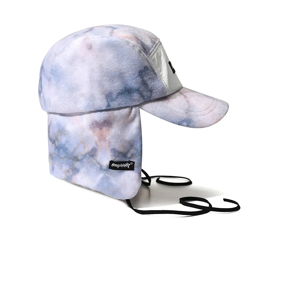 EARFLAP 5 PANEL FLEECE HAT TIE DYE