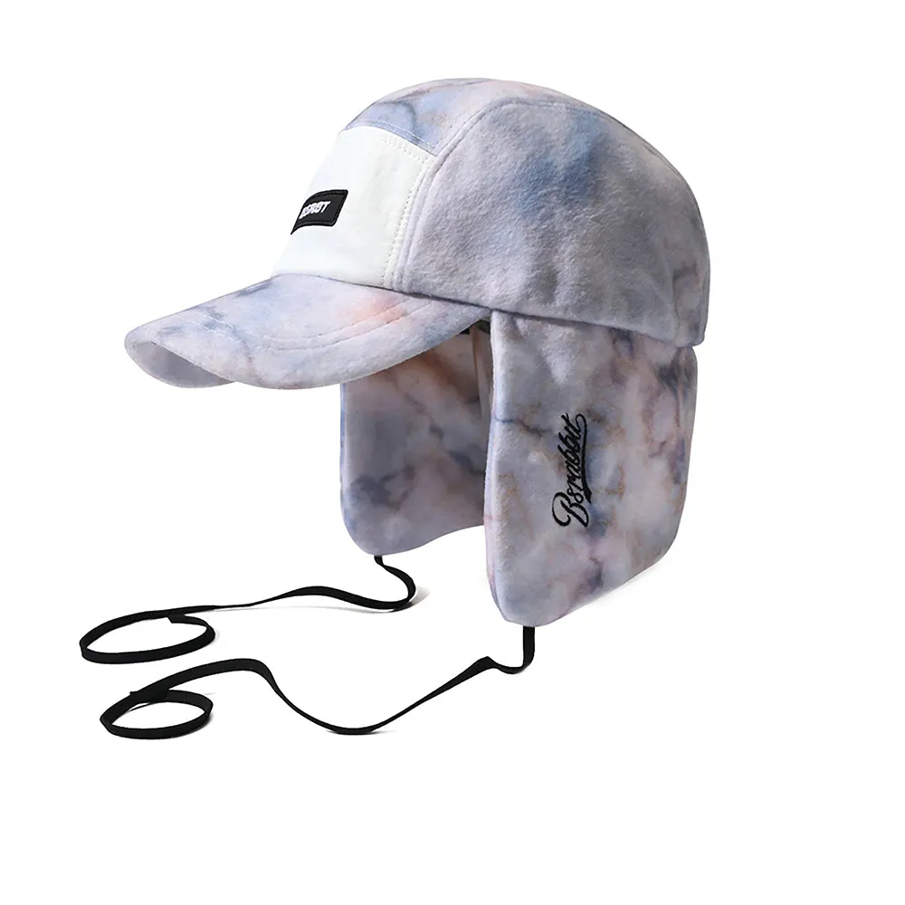 EARFLAP 5 PANEL FLEECE HAT TIE DYE