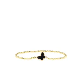 enamel butterfly stretch bracelet