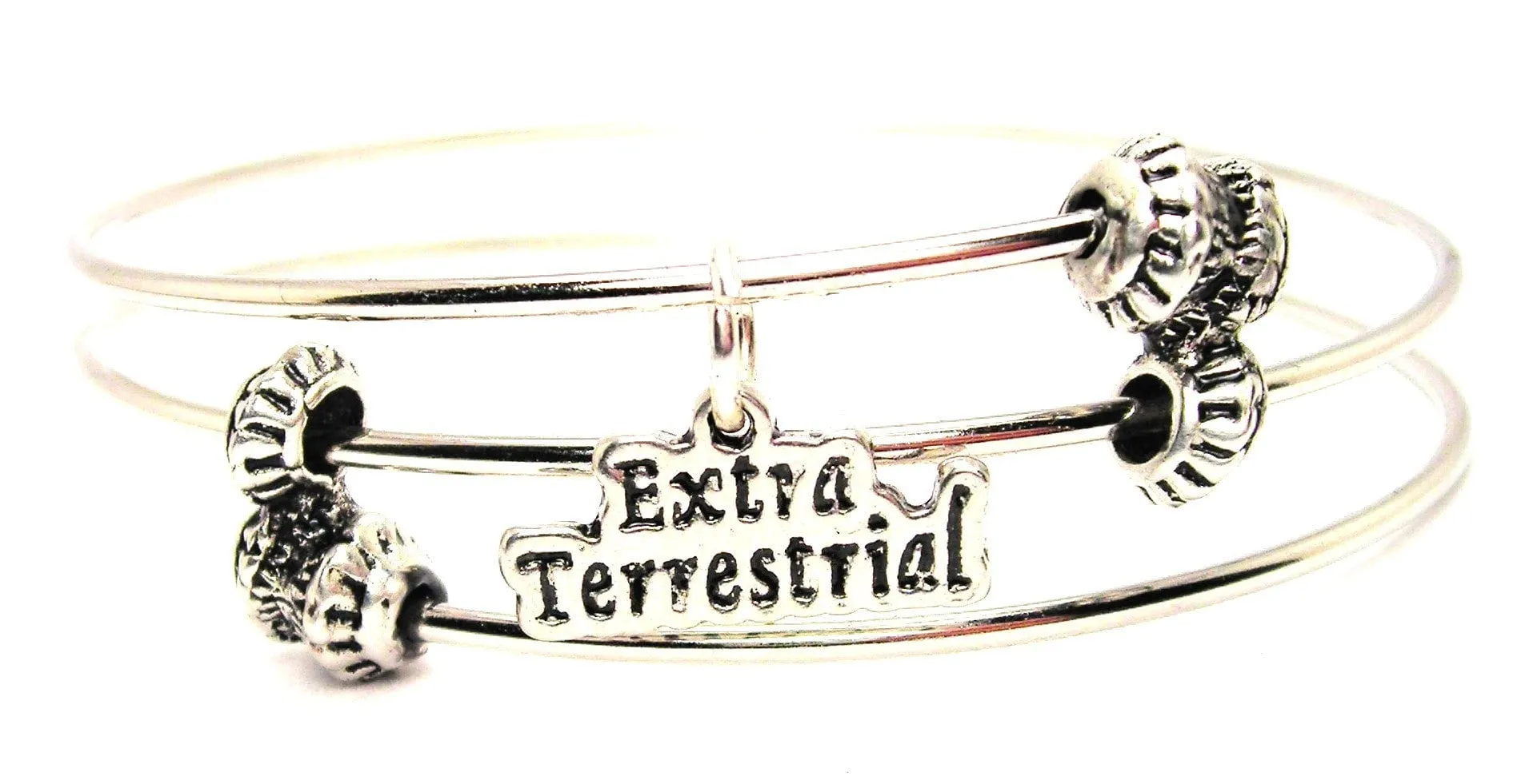 Extra Terrestrial Triple Style Expandable Bangle Bracelet
