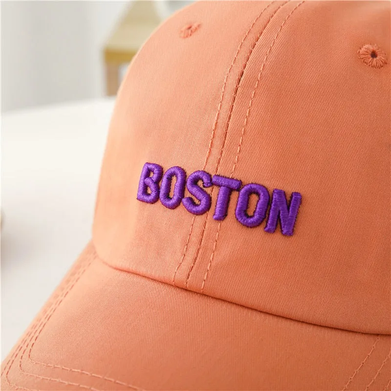 Fashion Women Cap Simple Letter Embroidery Baseball Cap For Women High Quality Female Streetwear Hat