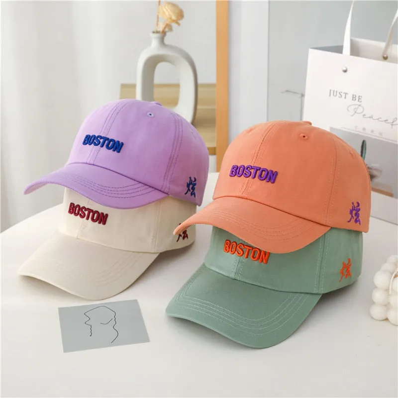 Fashion Women Cap Simple Letter Embroidery Baseball Cap For Women High Quality Female Streetwear Hat