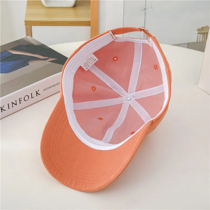 Fashion Women Cap Simple Letter Embroidery Baseball Cap For Women High Quality Female Streetwear Hat
