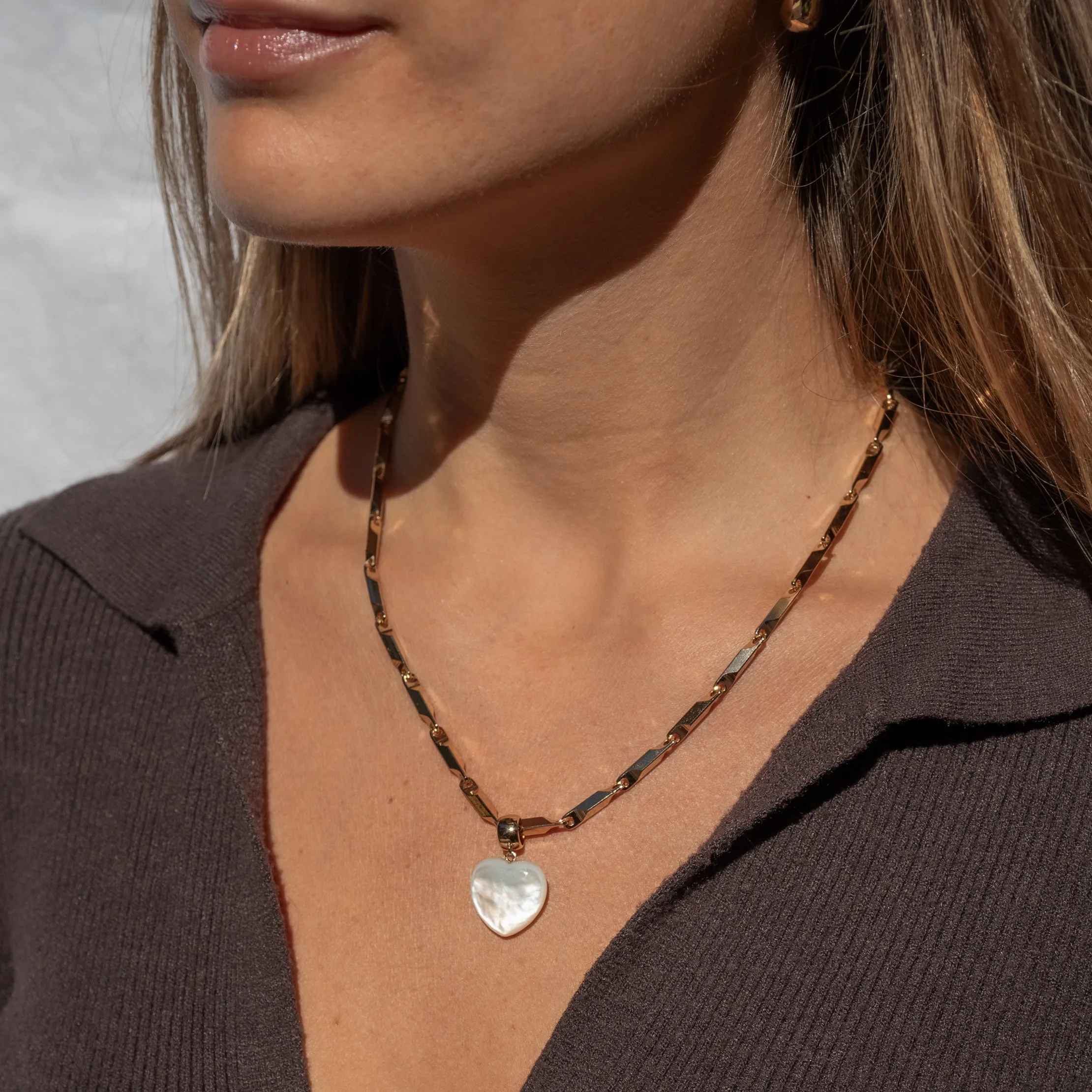 Gemma Mother Of Pearl Lumina Necklace