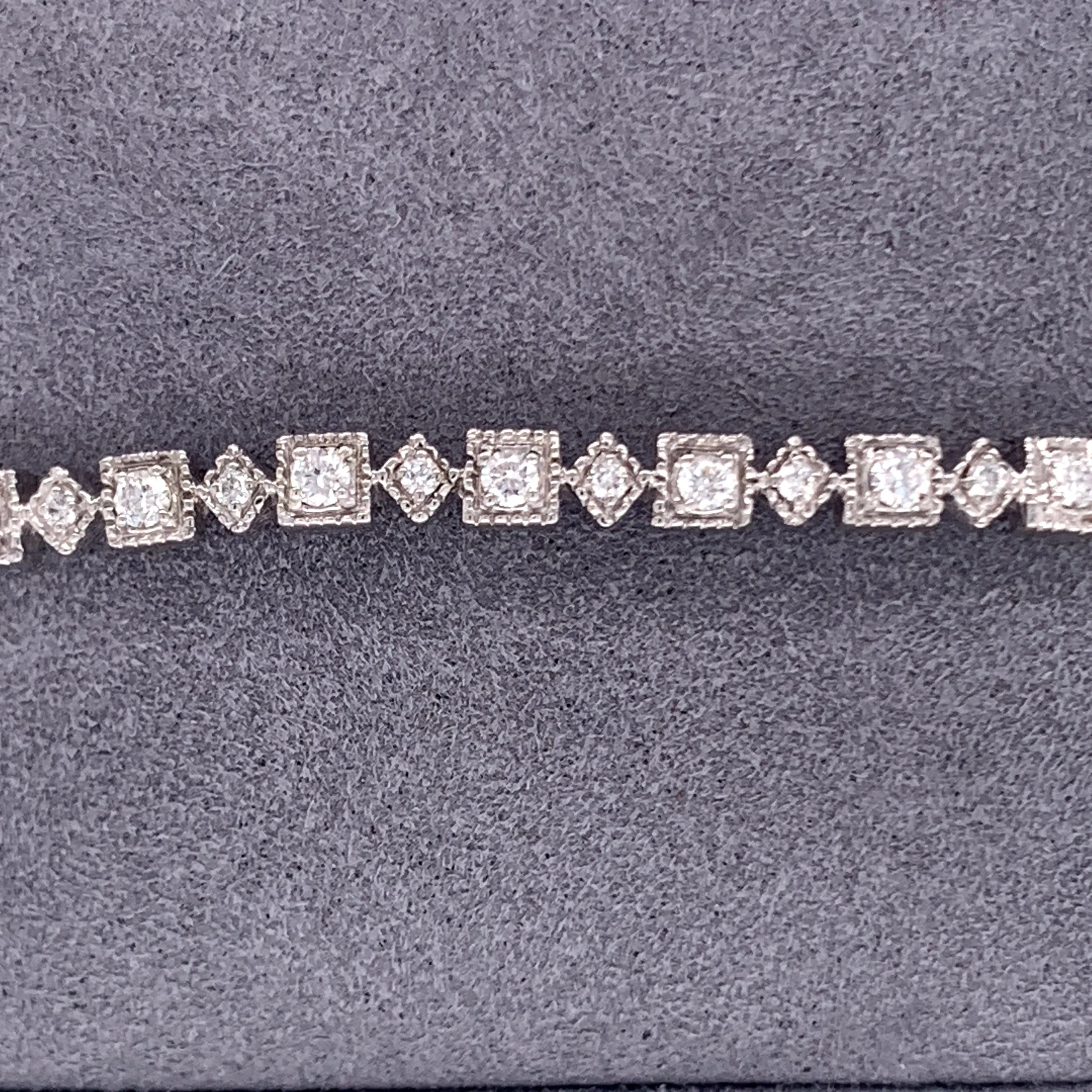 Geometric Diamond Bracelet
