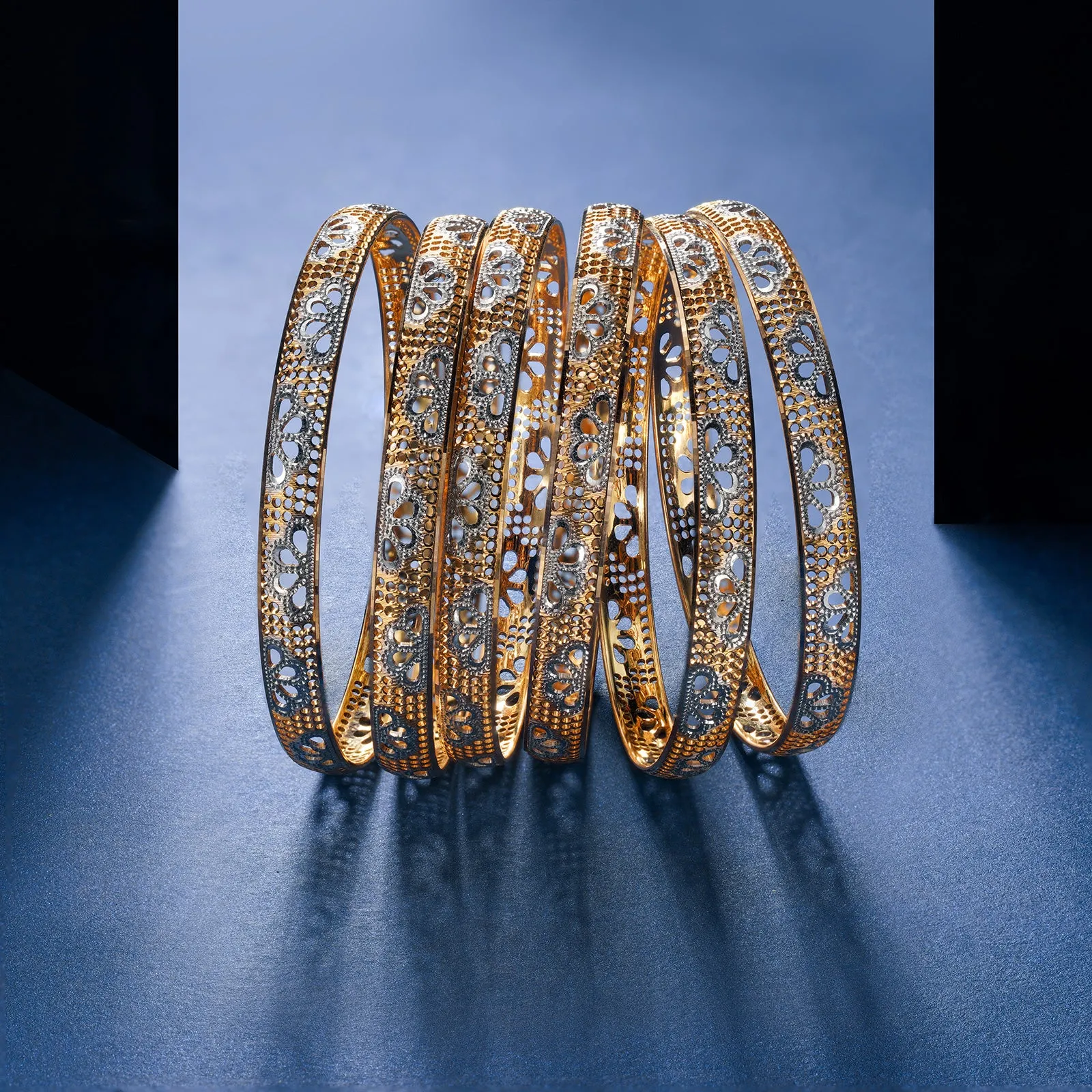 Gold Bangles - B202443