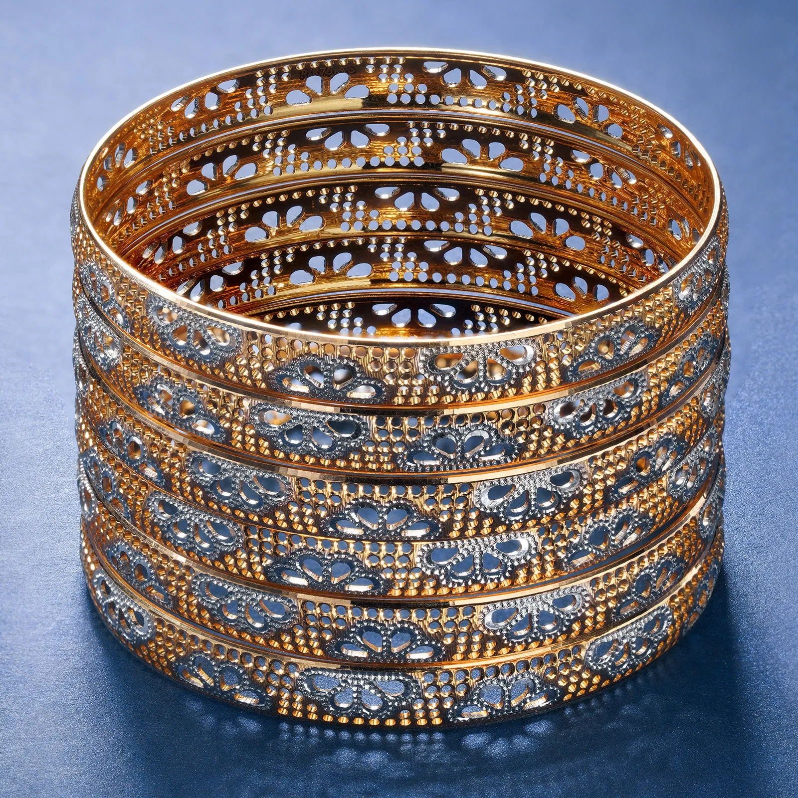 Gold Bangles - B202443