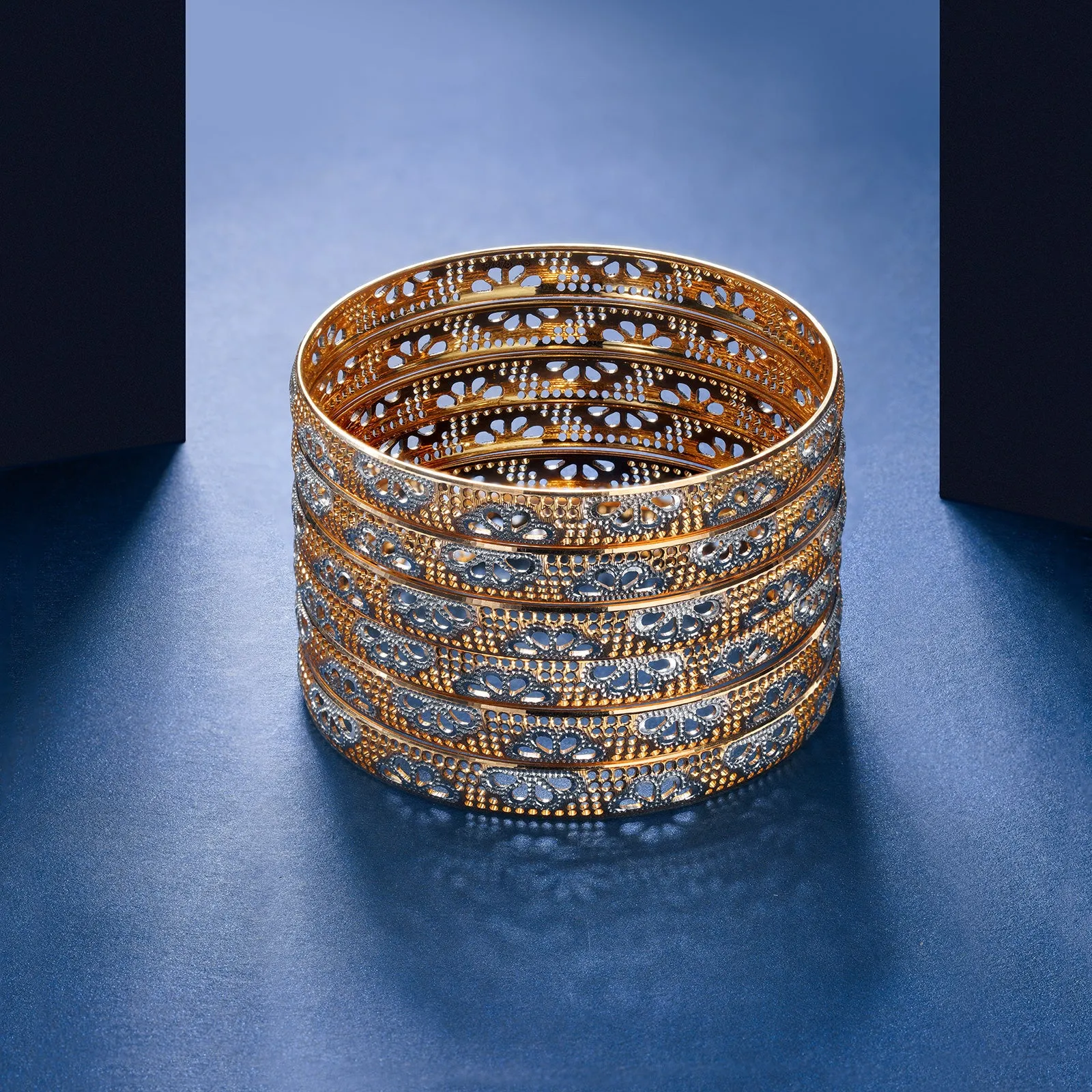 Gold Bangles - B202443