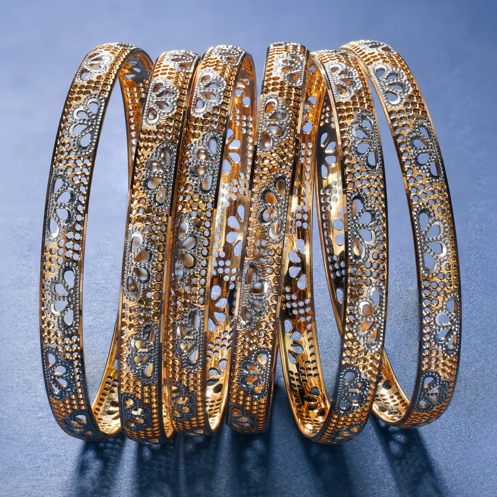 Gold Bangles - B202443