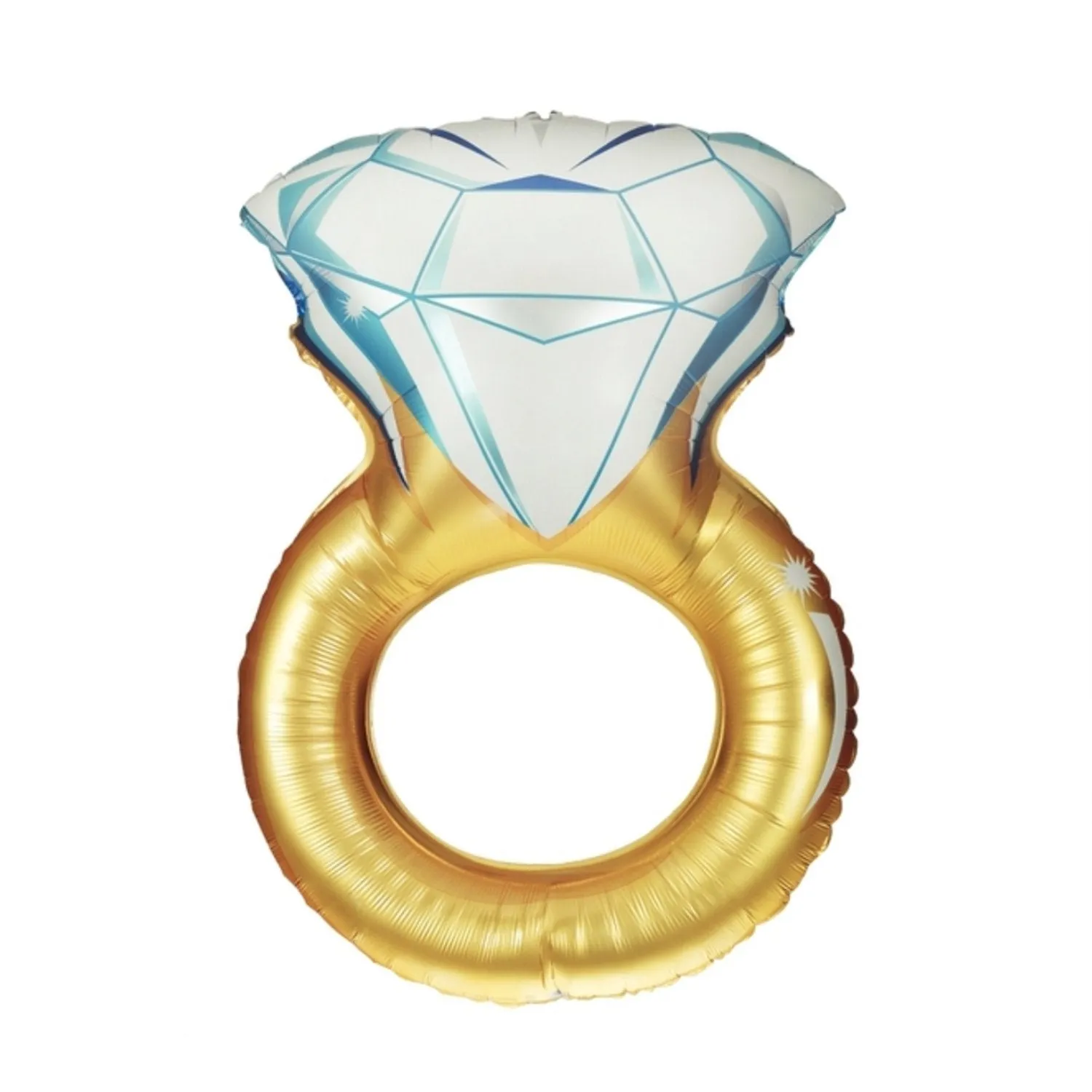 Gold Engagement Ring Balloon