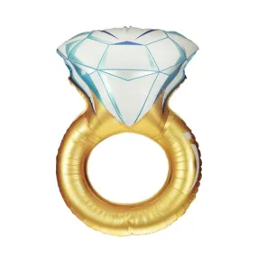 Gold Engagement Ring Balloon