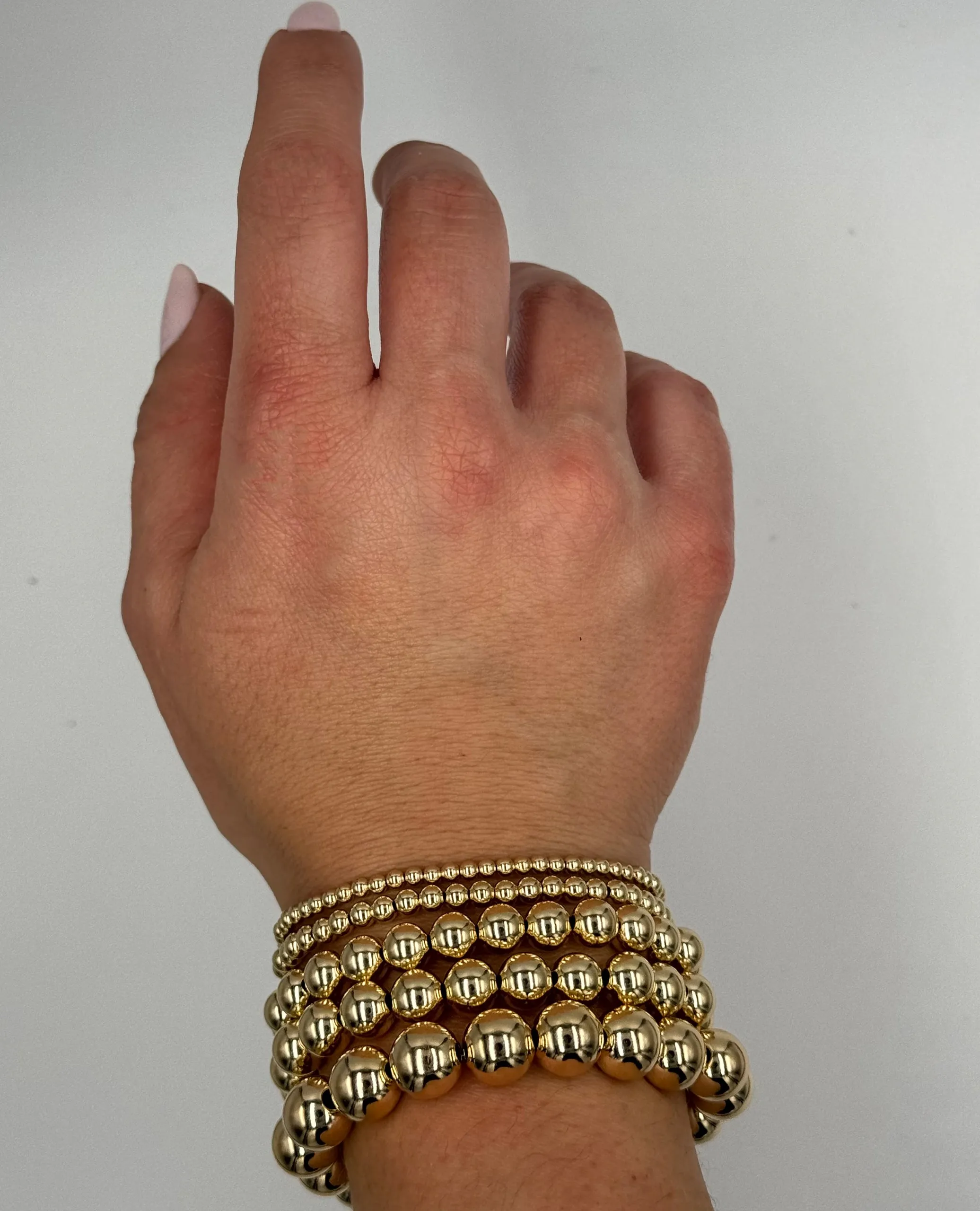 Gold Filled Stackable 3mm Ball Bracelet