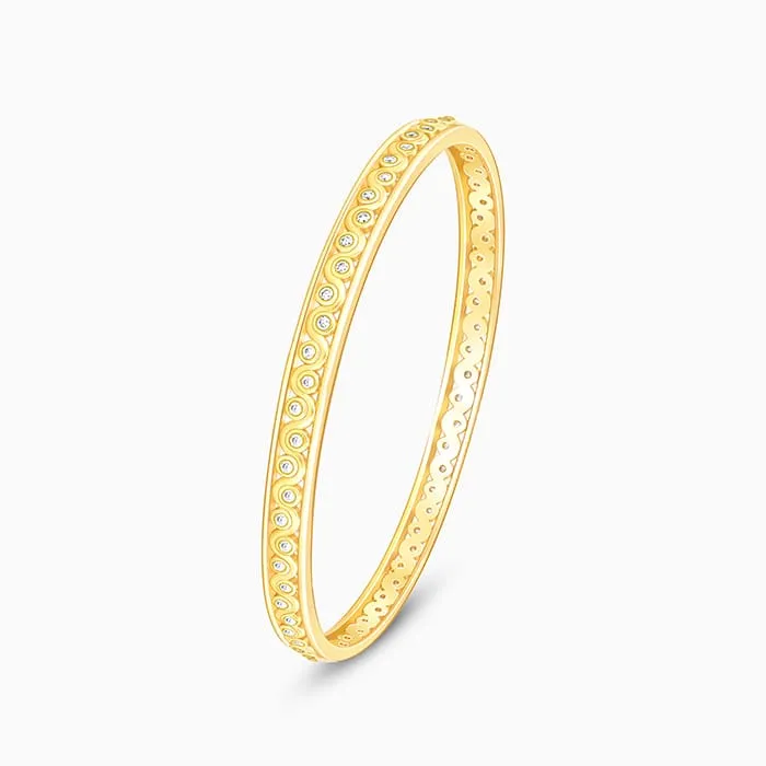 Golden Wavy Bangle