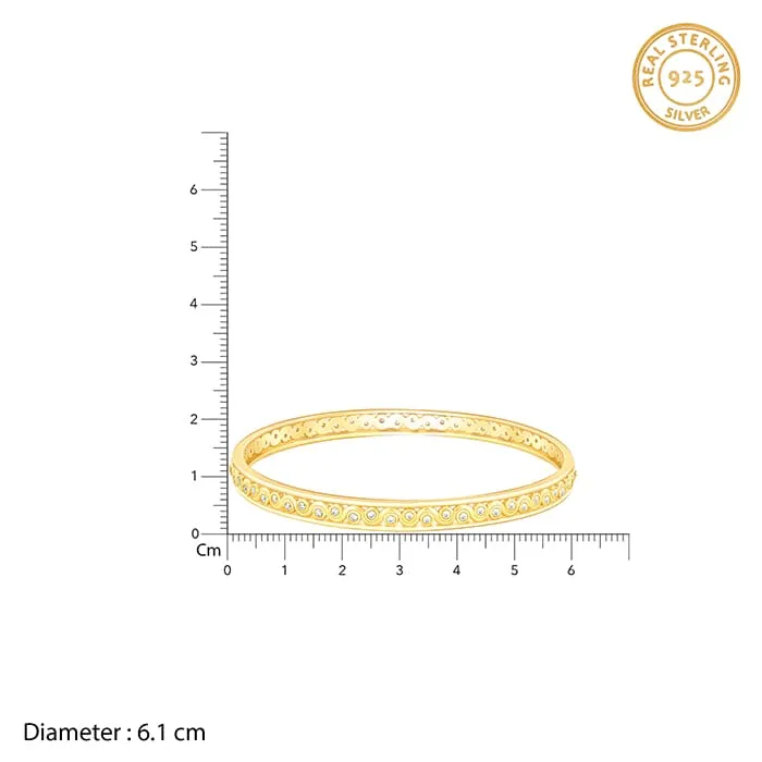 Golden Wavy Bangle